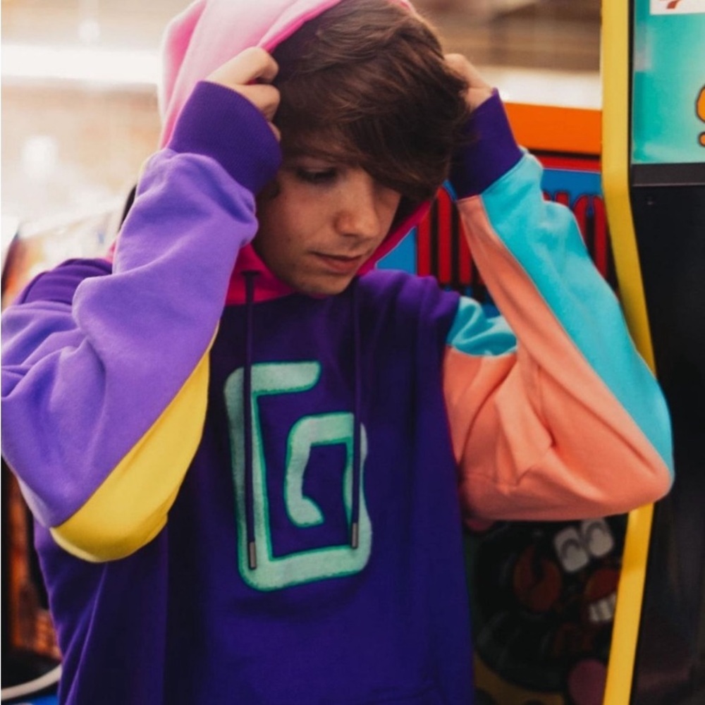 Karl Jacobs 2021 Enchantment Color Block  Gamer Hoodie